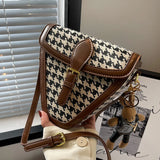 PU Leather Western Style Shoulder Bag Retro All-match Messenger Bag