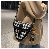 PU Leather Western Style Shoulder Bag Retro All-match Messenger Bag