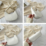 Soft Leather Rhombus Shoulder Bag for Women