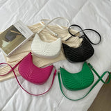 Soft Leather Rhombus Shoulder Bag for Women