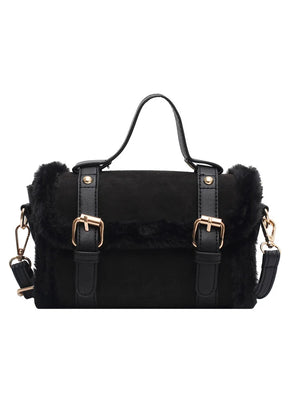 Autumn Winter Lamb Plush Cross Body Bag Women Bag