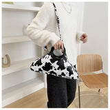 Texture Western Handbag Women's Light Messenger Bag
