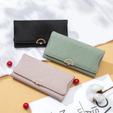 Prenti Women's Long Buckle Wallet Multi-functional Handheld Wallet