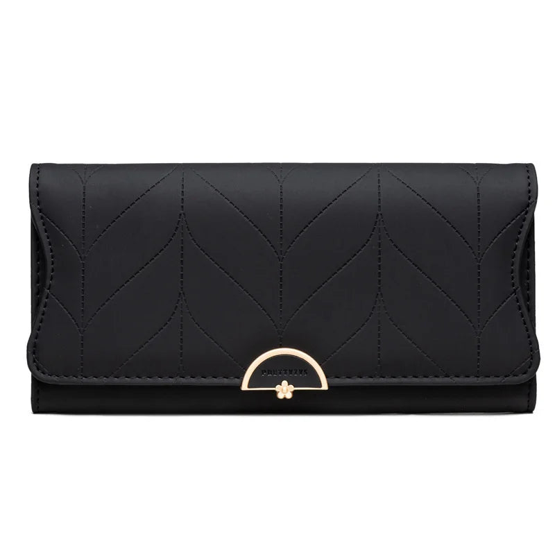 Prenti Women's Long Buckle Wallet Multi-functional Handheld Wallet