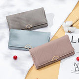 Prenti Women's Long Buckle Wallet Multi-functional Handheld Wallet