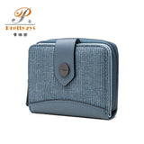 Prenti Spliced Women's Small Purse - Short Foldable Sen's Zero Purse