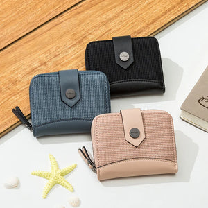 Prenti Spliced Women's Small Purse - Short Foldable Sen's Zero Purse