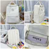 Preppy Candy Women Backpack High-capacity Student School Bags