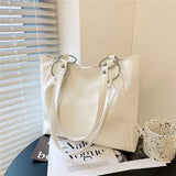 Preppy College Underarm Shoulder Bags Women Large Capacity Casual Tote Bag