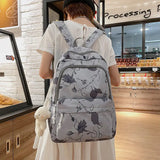 Preppy Printing Backpack Women High Student School Bag for Teenage Girls
