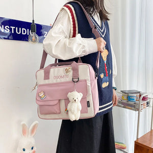 Preppy Female Backpacks Waterproof Candy Colors Teenage Girl Travel Rucksack