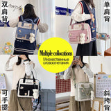 Preppy Female Backpacks Waterproof Candy Colors Teenage Girl Travel Rucksack