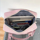 Preppy Female Backpacks Waterproof Candy Colors Teenage Girl Travel Rucksack