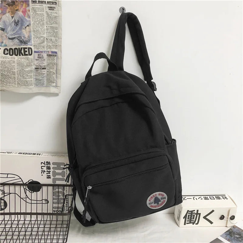 Preppy Pure Female Backpack Student Schoolbags Laptop Bag