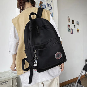 Preppy Pure Female Backpack Student Schoolbags Laptop Bag