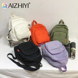 Preppy Style Small Canvas Backpack for Women