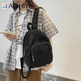 Preppy Style Small Canvas Backpack for Women