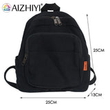 Preppy Style Small Canvas Backpack for Women