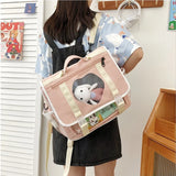 Preppy Style Kids Small Backpack School Book Bags Girls Travel Bag