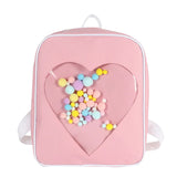 Preppy Style Kids Backpack School Bags for Teen Girls Clear Backpacks