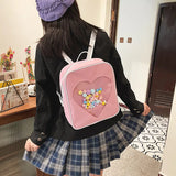 Preppy Style Kids Backpack School Bags for Teen Girls Clear Backpacks