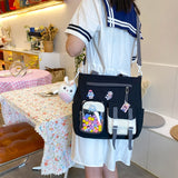 Preppy Style Crossbody Messenger Bag