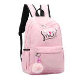 Preppy Style Women School Bag Travel Backpack For Girls