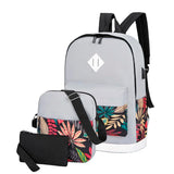 Preppy Style Nylon Letter Crossbody Bag Women Waterproof Backpack Set