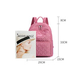 Preppy Style School Backpacks Large Space Heart Shape Embroidered Rucksacks