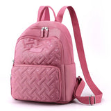 Preppy Style School Backpacks Large Space Heart Shape Embroidered Rucksacks