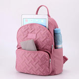 Preppy Style School Backpacks Large Space Heart Shape Embroidered Rucksacks