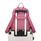 Preppy Style School Backpacks Large Space Heart Shape Embroidered Rucksacks