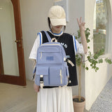 Preppy Style Nylon Women Backpack College Laptop Bookbags