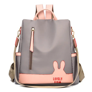 Preppy Style Women Backpacks Oxford ShoulderBags Bunny mochila