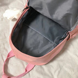 Preppy Style Women Handbags Travel Contrast Knapsack Teenage Girl Rucksack