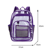 Preppy Style Women Layers Rucksack Clear Large Capacity PVC Schoolbag