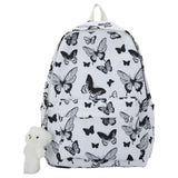 Preppy Style Women Printing Backpack Handbags Oxford Cloth