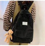 Teen Girls' Corduroy School Backpack