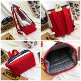 Preppy Women Student school bags Japanese Cartoon Anime Print Canvas backpacks