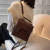 Preppy Women's Backpack Small Schoolbag Travel Shoulder Bags Daypack