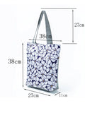 Floral Print Casual Tote Bag Large Capacity Shoulder Bags Lady Shopping Bag