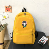 Canvas Backpack Casual Teen Girls Shoulder Bag Mochila Feminina Sac