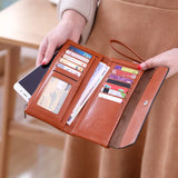 Multi-functional Women's Long Wallet with Phone Holder