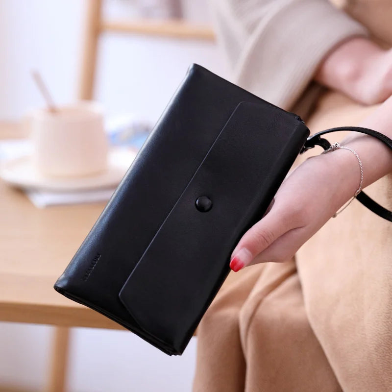 Multi-functional Women's Long Wallet with Phone Holder