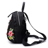 Dragonfly Pattern Travel Backpack Embroidery Women's Backpack