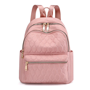 Diamond Lattice Women School Backpack Female Travel Backpack