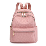 Diamond Lattice Women School Backpack Female Travel Backpack