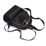 Diamond Lattice Women School Backpack Female Travel Backpack
