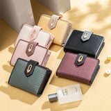 Women PU Leather Wallet Large Capacity Hasp Purses Multifunction Short Purse