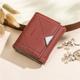 Pretty Small Wallet with Rhombus Design